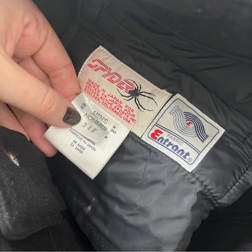 Spyder Mens Ski Race Snow Pants Padded Size 34 Fits Womens Large